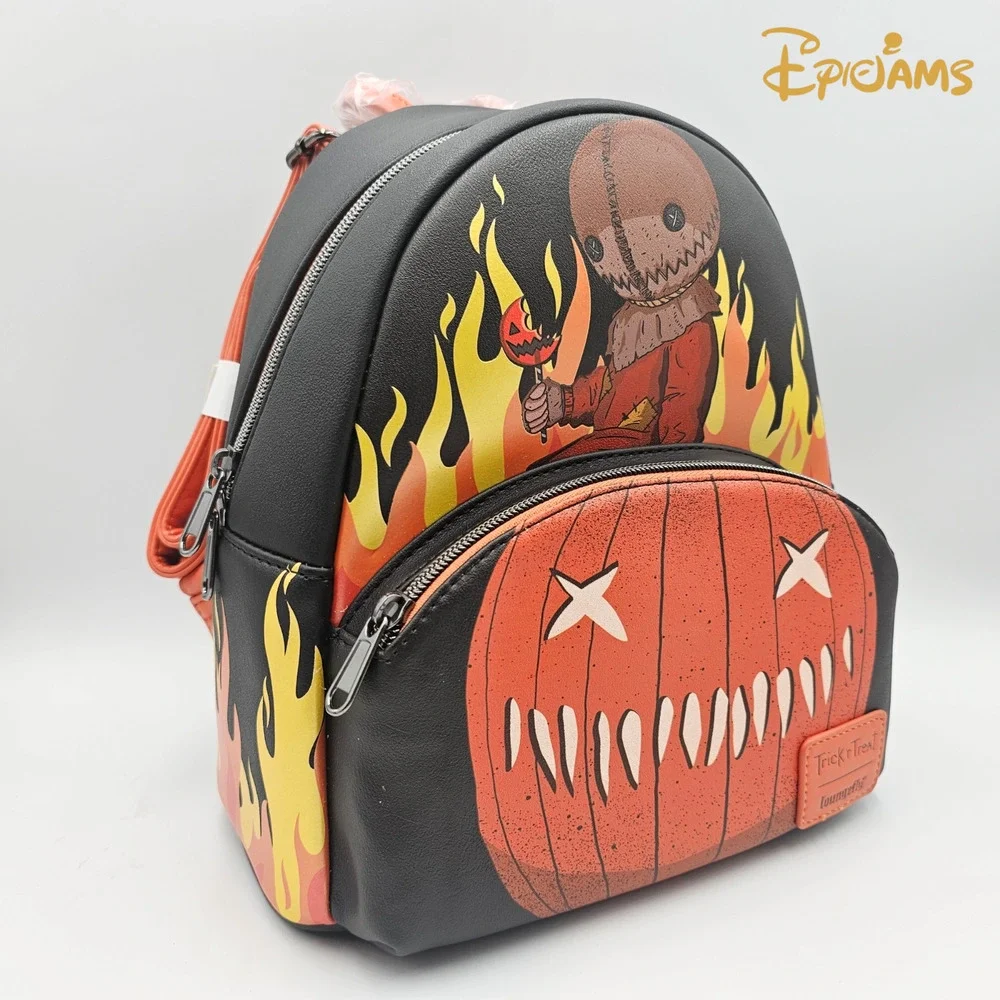 Loungefly Trick 'R Treat Sam & Jack-O'-Lantern Mini Backpack New